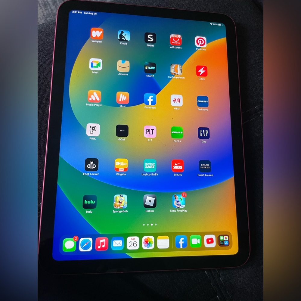 Pink iPad gen 10